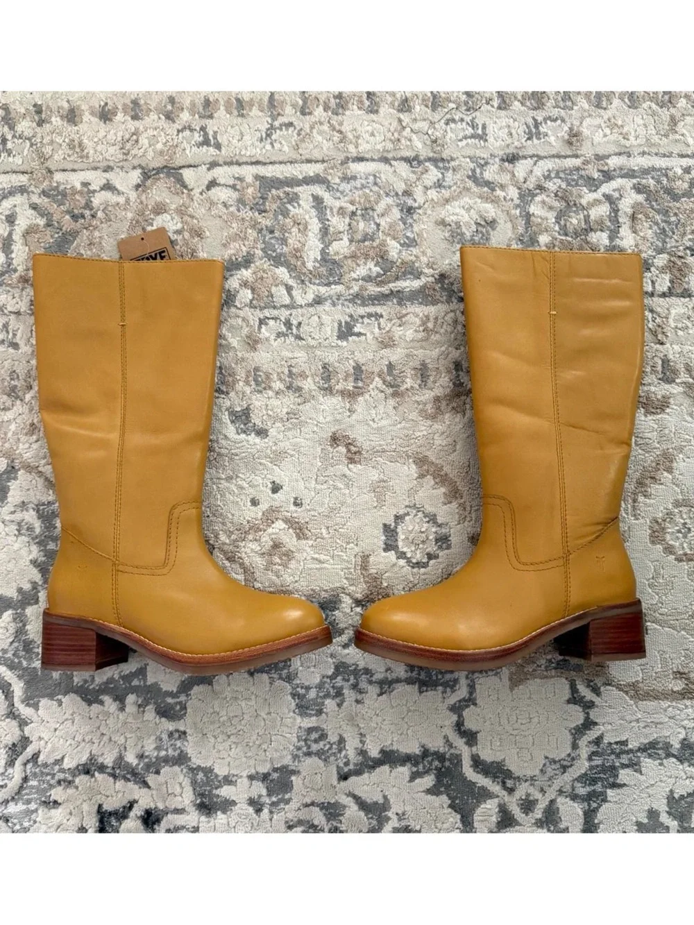 Frye knee high banana campus boots